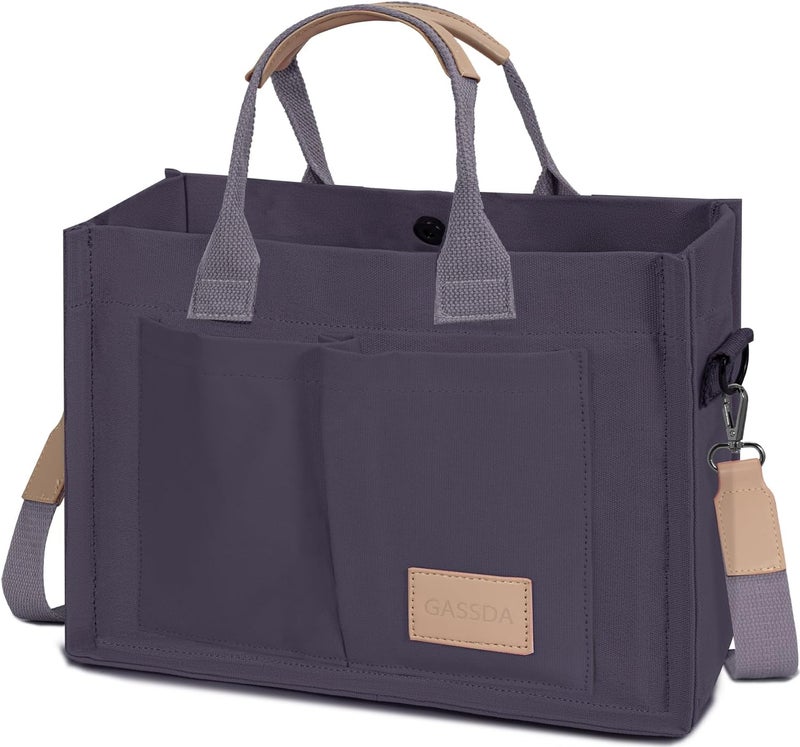 GASSDA Tote Bags for Women Canvas Tote Purse Crossbody with Pockets Top Handle Shoulder Satchel Bag for Women - Image 1